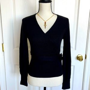 Express Black Wrap Top Sweater. Size Small.